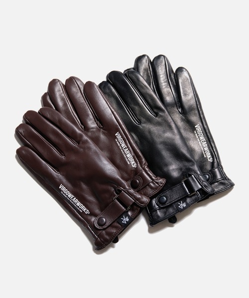 VIRGOwearworks(ヴァルゴウェアワークス)の「SHEEP LEATHER GLOVES(手袋・メンズ・ブラウン/ブラック・MEDIUM/LARGE)」の3枚目の写真