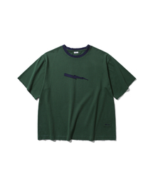 ANGLAN（アングラン）の「Lightning Fade Washed Tee - Green（Tシャツ/カットソー）」