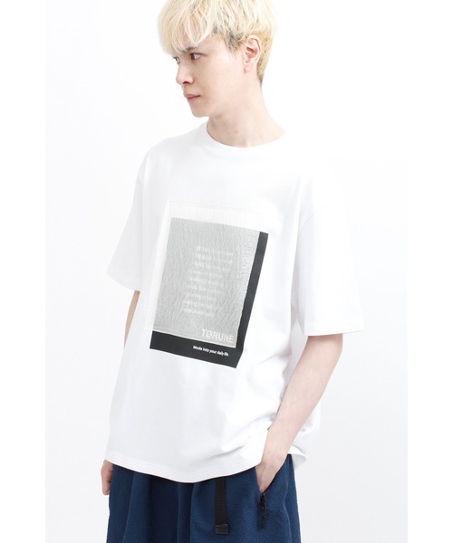 TORUNE(トルネ)の「TORUNE∴AcroclearRアートワークTシャツ(Tシャツ/カットソー・メンズ・ブラック/ホワイト・M/L/LL)」の1枚目の写真