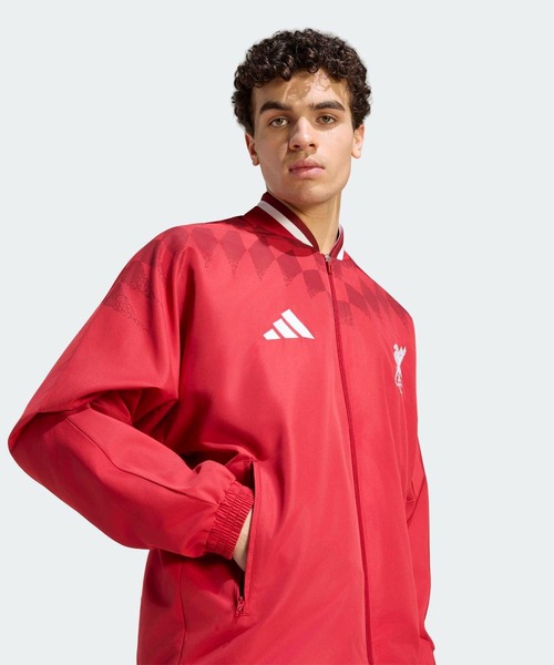 adidas(アディダス)の「リバプールFC スタジアム トラックトップ / ジャージ / アディダス adidas(ジャージ・メンズ・レッド・SMALL/MEDIUM/LARGE/XXX-LARGE/XX-LARGE/X-LARGE)」の4枚目の写真