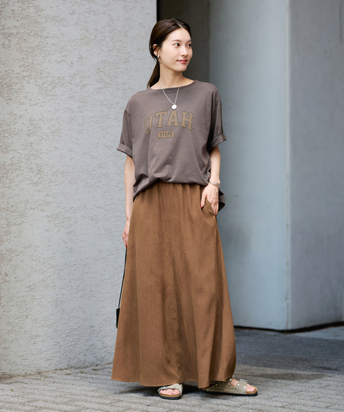 FRAMeWORK(フレームワーク)の「ピグメント PRINT TEE(Tシャツ/カットソー・レディース・ホワイト/ワインレッド/ブラウン・FREE)」の17枚目の写真