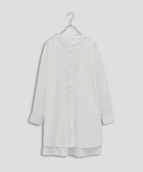 Kelen(ケレン)の「「KELEN / ケレン」リングドットAラインチュニックシャツ(シャツ/ブラウス・レディース・ネイビー/サックスブルー/オフホワイト・S/M)」の2枚目の写真