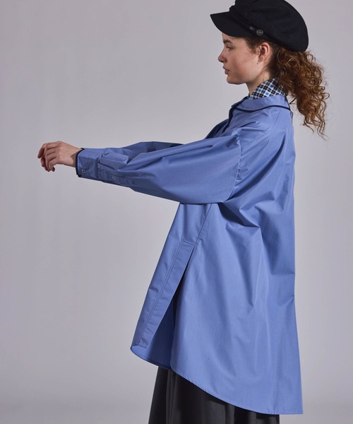 Kelen(ケレン)の「「KELEN / ケレン」リングドットAラインチュニックシャツ(シャツ/ブラウス・レディース・ネイビー/サックスブルー/オフホワイト・S/M)」の9枚目の写真