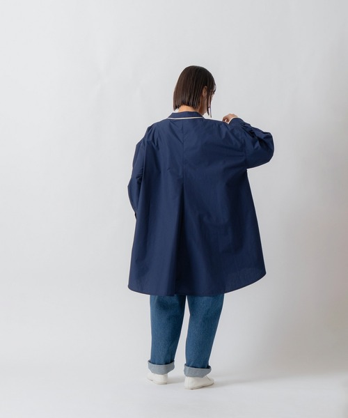 Kelen(ケレン)の「「KELEN / ケレン」リングドットAラインチュニックシャツ(シャツ/ブラウス・レディース・ネイビー/サックスブルー/オフホワイト・S/M)」の18枚目の写真