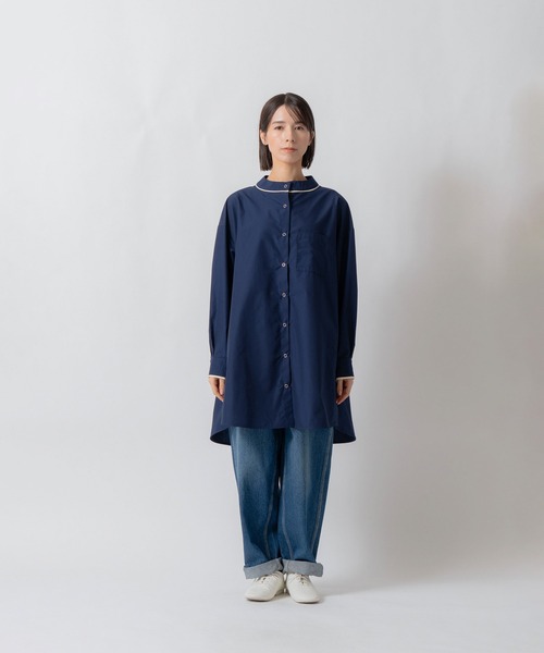 Kelen(ケレン)の「「KELEN / ケレン」リングドットAラインチュニックシャツ(シャツ/ブラウス・レディース・ネイビー/サックスブルー/オフホワイト・S/M)」の20枚目の写真