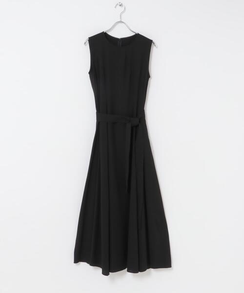 URBAN RESEARCH ROSSO WOMEN（アーバンリサーチ　ロッソ）の「ベルト付フレアシルエットロングドレス（ワンピース・レディース・ブラック/チェック・36/38）」の14枚目の写真