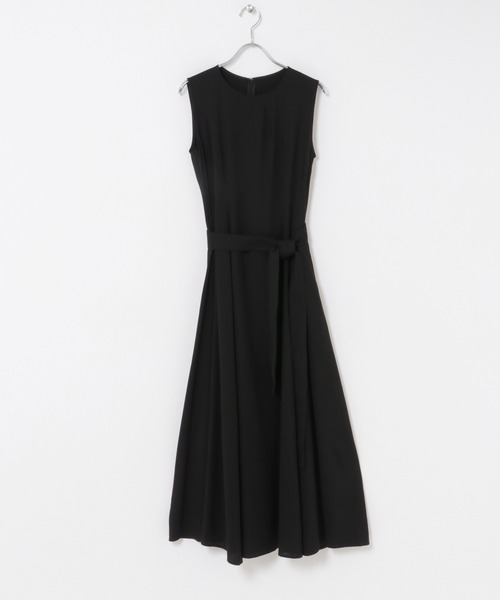 URBAN RESEARCH ROSSO WOMEN(アーバンリサーチ ロッソ)の「ベルト付フレアシルエットロングドレス(ワンピース・レディース・ブラック/チェック・36/38)」の15枚目の写真