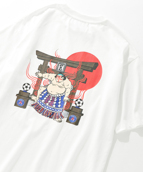 PARIS SAINT-GERMAIN(パリサンジェルマン)の「【NAO YOSHIHARA x PSG】 RIKISHI GRAPHIC TEE(Tシャツ/カットソー・メンズ・ブラック/ホワイト・X-LARGE/LARGE/MEDIUM)」の2枚目の写真