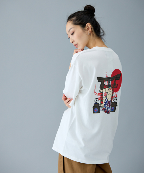 PARIS SAINT-GERMAIN(パリサンジェルマン)の「【NAO YOSHIHARA x PSG】 RIKISHI GRAPHIC TEE(Tシャツ/カットソー・メンズ・ブラック/ホワイト・X-LARGE/LARGE/MEDIUM)」の10枚目の写真