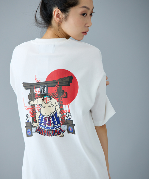 PARIS SAINT-GERMAIN(パリサンジェルマン)の「【NAO YOSHIHARA x PSG】 RIKISHI GRAPHIC TEE(Tシャツ/カットソー・メンズ・ブラック/ホワイト・X-LARGE/LARGE/MEDIUM)」の12枚目の写真