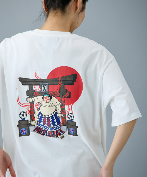 PARIS SAINT-GERMAIN(パリサンジェルマン)の「【NAO YOSHIHARA x PSG】 RIKISHI GRAPHIC TEE(Tシャツ/カットソー・メンズ・ブラック/ホワイト・X-LARGE/LARGE/MEDIUM)」の14枚目の写真