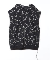 BOXY MMW SLEEVELESS HOODIE