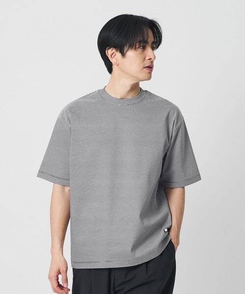 BEAUTY&YOUTH UNITED ARROWS(ビューティーアンドユースユナイテッドアローズ)の「クール デオドラント クルーネック ボーダー Tシャツ 接触冷感 抗菌防臭(Tシャツ/カットソー・メンズ・ナチュラル/ネイビー・XL/M/L/S)」の22枚目の写真