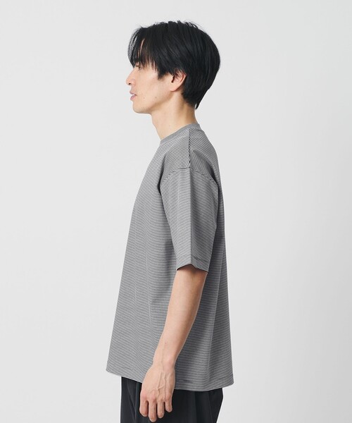 BEAUTY&YOUTH UNITED ARROWS(ビューティーアンドユースユナイテッドアローズ)の「クール デオドラント クルーネック ボーダー Tシャツ 接触冷感 抗菌防臭(Tシャツ/カットソー・メンズ・ナチュラル/ネイビー・XL/M/L/S)」の10枚目の写真
