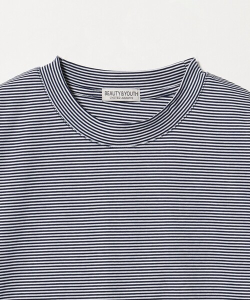 BEAUTY&YOUTH UNITED ARROWS(ビューティーアンドユースユナイテッドアローズ)の「クール デオドラント クルーネック ボーダー Tシャツ 接触冷感 抗菌防臭(Tシャツ/カットソー・メンズ・ナチュラル/ネイビー・XL/M/L/S)」の14枚目の写真