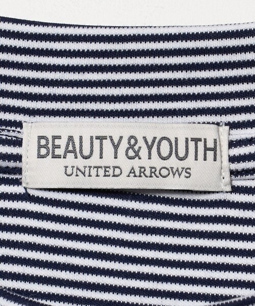 BEAUTY&YOUTH UNITED ARROWS(ビューティーアンドユースユナイテッドアローズ)の「クール デオドラント クルーネック ボーダー Tシャツ 接触冷感 抗菌防臭(Tシャツ/カットソー・メンズ・ナチュラル/ネイビー・XL/M/L/S)」の20枚目の写真