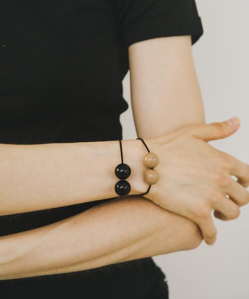 URBAN RESEARCH(アーバンリサーチ)の「decor『デコール』 SET HAIR TIE(ヘアゴム・レディース・ベージュ/キャメル・-)」の2枚目の写真