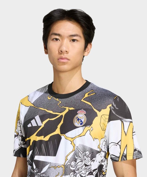 adidas(アディダス)の「アディダス レアル・マドリード アベンジャーズ 25/26 プレマッチジャージ / アディダス adidas(Tシャツ/カットソー・メンズ・ホワイト・X-LARGE/LARGE/MEDIUM/SMALL)」の3枚目の写真
