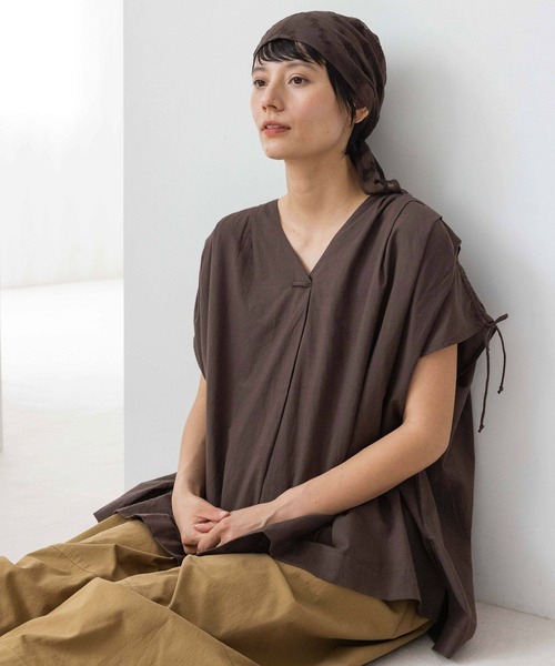 studio CLIP(スタディオクリップ)の「《natural by clip》刺繍スカーフ付きブラウス(シャツ/ブラウス・レディース・オフホワイト/ブラウン・FREE)」の14枚目の写真
