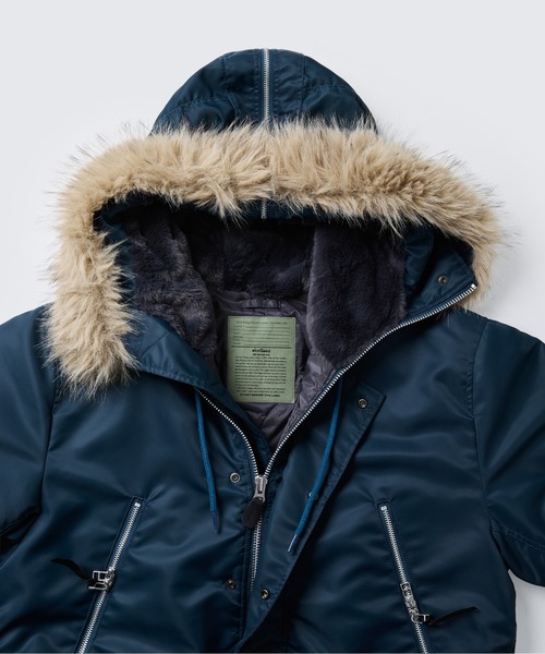 WILD THINGS(ワイルドシングス)の「N-2B ジャケット│N-2B JACKET(ダウンジャケット/コート・メンズ・グレー/ブルー系その他/ブラック・S/XL/L/M)」の10枚目の写真