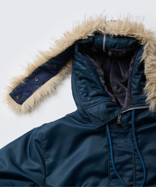 WILD THINGS(ワイルドシングス)の「N-2B ジャケット│N-2B JACKET(ダウンジャケット/コート・メンズ・グレー/ブルー系その他/ブラック・S/XL/L/M)」の12枚目の写真