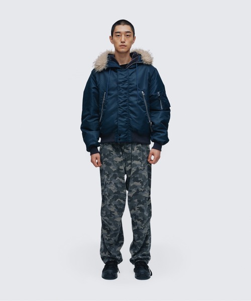 WILD THINGS(ワイルドシングス)の「N-2B ジャケット│N-2B JACKET(ダウンジャケット/コート・メンズ・グレー/ブルー系その他/ブラック・S/XL/L/M)」の5枚目の写真