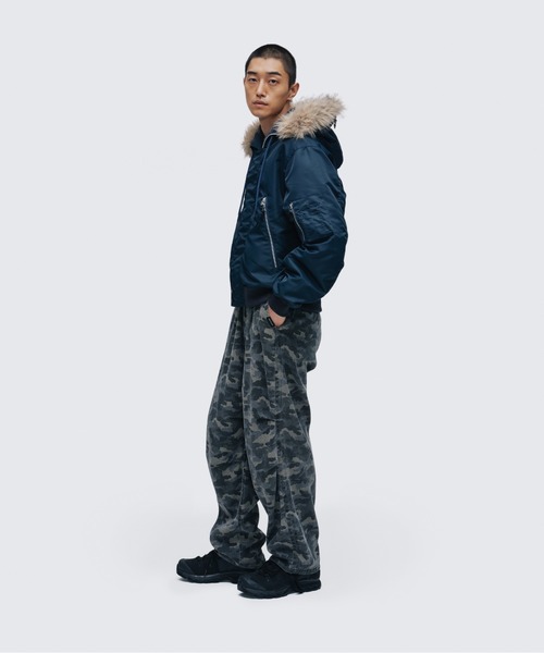 WILD THINGS(ワイルドシングス)の「N-2B ジャケット│N-2B JACKET(ダウンジャケット/コート・メンズ・グレー/ブルー系その他/ブラック・S/XL/L/M)」の6枚目の写真