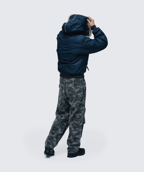 WILD THINGS(ワイルドシングス)の「N-2B ジャケット│N-2B JACKET(ダウンジャケット/コート・メンズ・グレー/ブルー系その他/ブラック・S/XL/L/M)」の7枚目の写真