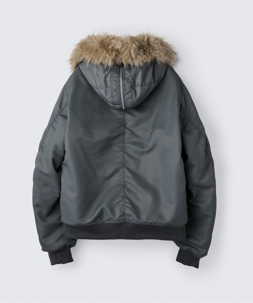 WILD THINGS(ワイルドシングス)の「N-2B ジャケット│N-2B JACKET(ダウンジャケット/コート・メンズ・グレー/ブルー系その他/ブラック・S/XL/L/M)」の8枚目の写真