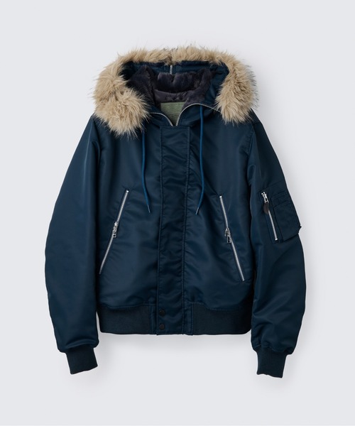 WILD THINGS(ワイルドシングス)の「N-2B ジャケット│N-2B JACKET(ダウンジャケット/コート・メンズ・グレー/ブルー系その他/ブラック・S/XL/L/M)」の9枚目の写真