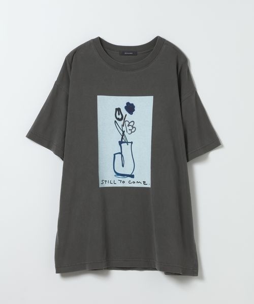 JEANASIS(ジーナシス)の「【kurry×JEANASIS】BIGプリントTEE/1043156(Tシャツ/カットソー・レディース・ピンク/ホワイト/チャコールグレー・FREE)」の1枚目の写真