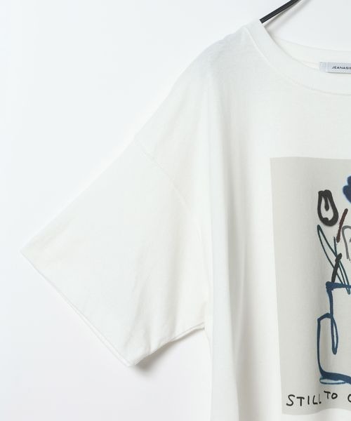 JEANASIS(ジーナシス)の「【kurry×JEANASIS】BIGプリントTEE/1043156(Tシャツ/カットソー・レディース・ピンク/ホワイト/チャコールグレー・FREE)」の6枚目の写真