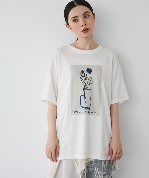 JEANASIS(ジーナシス)の「【kurry×JEANASIS】BIGプリントTEE/1043156(Tシャツ/カットソー・レディース・ピンク/ホワイト/チャコールグレー・FREE)」の15枚目の写真