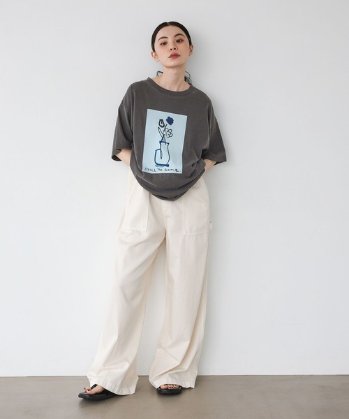 JEANASIS(ジーナシス)の「【kurry×JEANASIS】BIGプリントTEE/1043156(Tシャツ/カットソー・レディース・ピンク/ホワイト/チャコールグレー・FREE)」の17枚目の写真