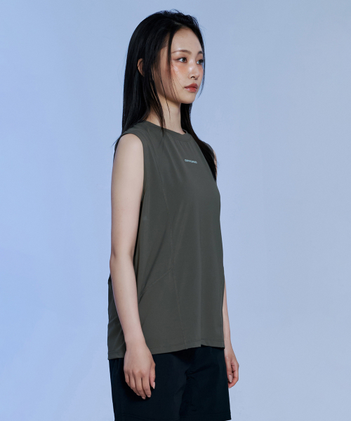 OFFGRID(オフグリッド)の「クーリアアスキンスリーブレス-カーキ(Tシャツ/カットソー・メンズ・その他・MEDIUM/LARGE/X-LARGE/SMALL)」の4枚目の写真