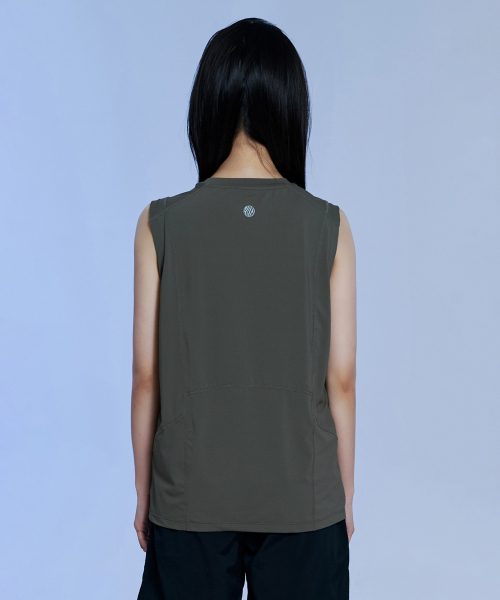 OFFGRID(オフグリッド)の「クーリアアスキンスリーブレス-カーキ(Tシャツ/カットソー・メンズ・その他・MEDIUM/LARGE/X-LARGE/SMALL)」の5枚目の写真