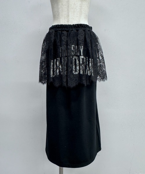 ARCHIVE STANCE(アーカイブスタンス)の「LACE LAYER SKIRT(スカート・レディース・オフホワイト/ブラック・FREE)」の6枚目の写真