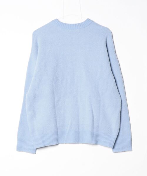 My sugar Babe(マイシュガーベイブ)の「jacquard logo knit(ニット/セーター・メンズ・ブラック/ブルー系・MEDIUM/LARGE)」の9枚目の写真