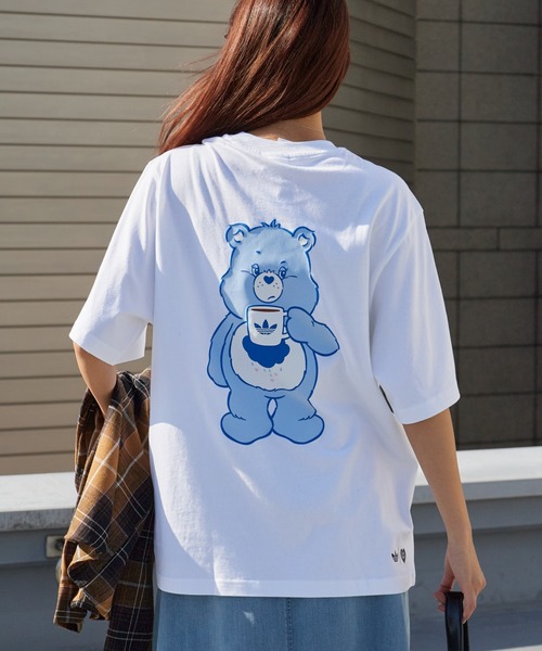 adidas(アディダス)の「adidas/アディダス CARE BEAR OS T-Shirt ケアベア OS Tシャツ バックプリント プリントTシャツ 半袖 クルーネック くま クマ ベアー メンズ レディース 秋 秋服 2026年秋冬 冬服(Tシャツ/カットソー・メンズ・ブラック/ホワイト・S/M/L/XL)」の13枚目の写真