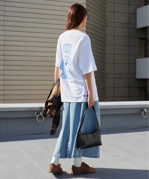 adidas(アディダス)の「adidas/アディダス CARE BEAR OS T-Shirt ケアベア OS Tシャツ バックプリント プリントTシャツ 半袖 クルーネック くま クマ ベアー メンズ レディース 秋 秋服 2026年秋冬 冬服(Tシャツ/カットソー・メンズ・ブラック/ホワイト・S/M/L/XL)」の18枚目の写真