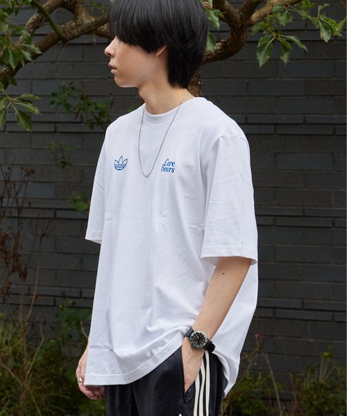 adidas(アディダス)の「adidas/アディダス CARE BEAR OS T-Shirt ケアベア OS Tシャツ バックプリント プリントTシャツ 半袖 クルーネック くま クマ ベアー メンズ レディース 秋 秋服 2026年秋冬 冬服(Tシャツ/カットソー・メンズ・ブラック/ホワイト・S/M/L/XL)」の22枚目の写真