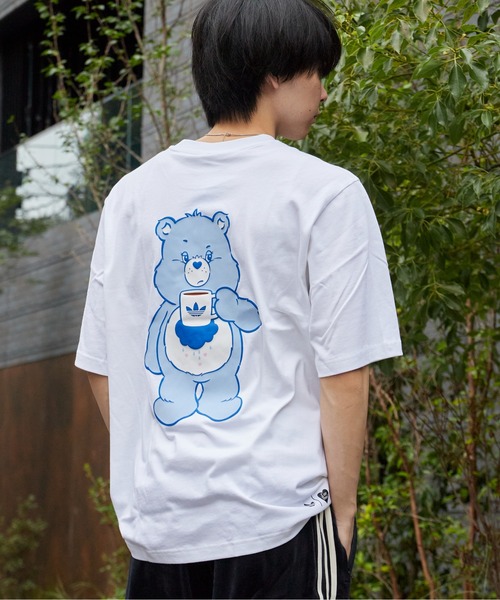 adidas(アディダス)の「adidas/アディダス CARE BEAR OS T-Shirt ケアベア OS Tシャツ バックプリント プリントTシャツ 半袖 クルーネック くま クマ ベアー メンズ レディース 秋 秋服 2026年秋冬 冬服(Tシャツ/カットソー・メンズ・ブラック/ホワイト・S/M/L/XL)」の4枚目の写真
