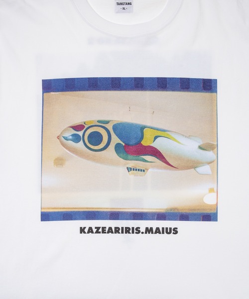 TANGTANG(タンタン)の「GASATARO2/KAZEARIRIS(Tシャツ/カットソー・メンズ・ホワイト・M/L/XL)」の4枚目の写真
