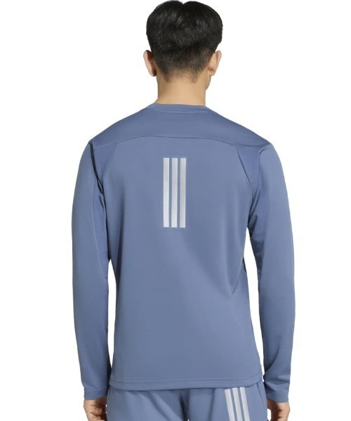 adidas（アディダス）の「アディダス adidas M カラット L/S Tシャツ（Tシャツ/カットソー・メンズ・ブルーグレー/ブラック/ライトグレー・LL/3L/S/M/L）」の4枚目の写真