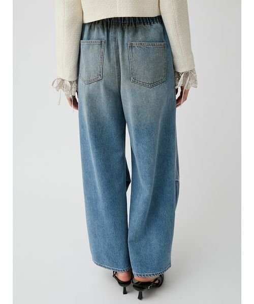 LILY BROWN（リリーブラウン）の「ドレープヘムイージーデニムパンツ（デニムパンツ・レディース・ライトブルー/ピンク/ブルー・1/0）」の7枚目の写真