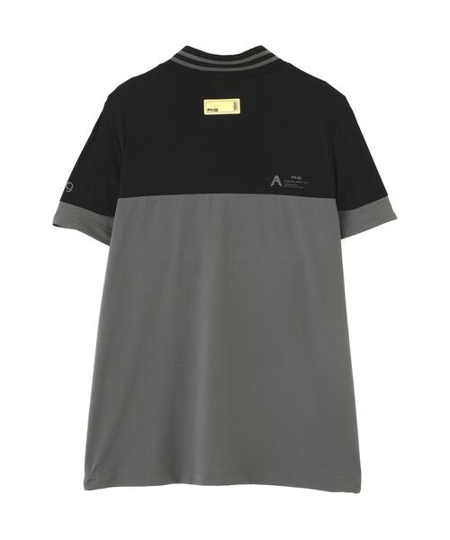 PING（ピン）の「【PING APPAREL】ナイロンサッカー半袖ハイネックシャツ ＜GOLD＞ (LADIES)（Tシャツ/カットソー・レディース・グレー/ブラック/ホワイト・M/LL/S/L）」の7枚目の写真