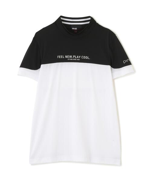 PING（ピン）の「【PING APPAREL】ナイロンサッカー半袖ハイネックシャツ ＜GOLD＞ (LADIES)（Tシャツ/カットソー・レディース・グレー/ブラック/ホワイト・M/LL/S/L）」の19枚目の写真