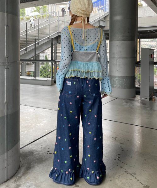 HELLO.SANFRANCISCO（ハローサンフランシスコ）の「【HELLO.SANFRANCISCO】プリントロゴチュールキャミビスチェ（キャミソール・レディース・アイボリー/グレー/ピンク・ONE SIZE）」の15枚目の写真