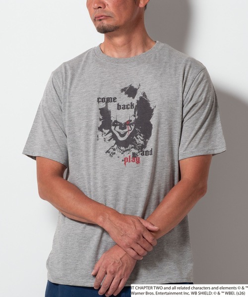 BAYBLO(ベイブロ)の「(SA) 【IT/イット】 ペニーワイズ 半袖 Tシャツ(Tシャツ/カットソー・メンズ・グレー系1/グレー系2/ブラック系2/ブラック系1・M/L)」の3枚目の写真