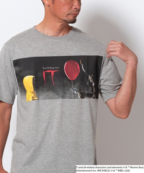 BAYBLO(ベイブロ)の「(SA) 【IT/イット】 ペニーワイズ 半袖 Tシャツ(Tシャツ/カットソー・メンズ・グレー系1/グレー系2/ブラック系2/ブラック系1・M/L)」の4枚目の写真